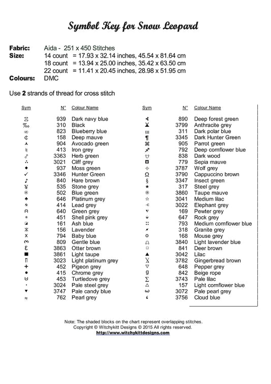 Snow Leopard pattern is expertly created by Sam