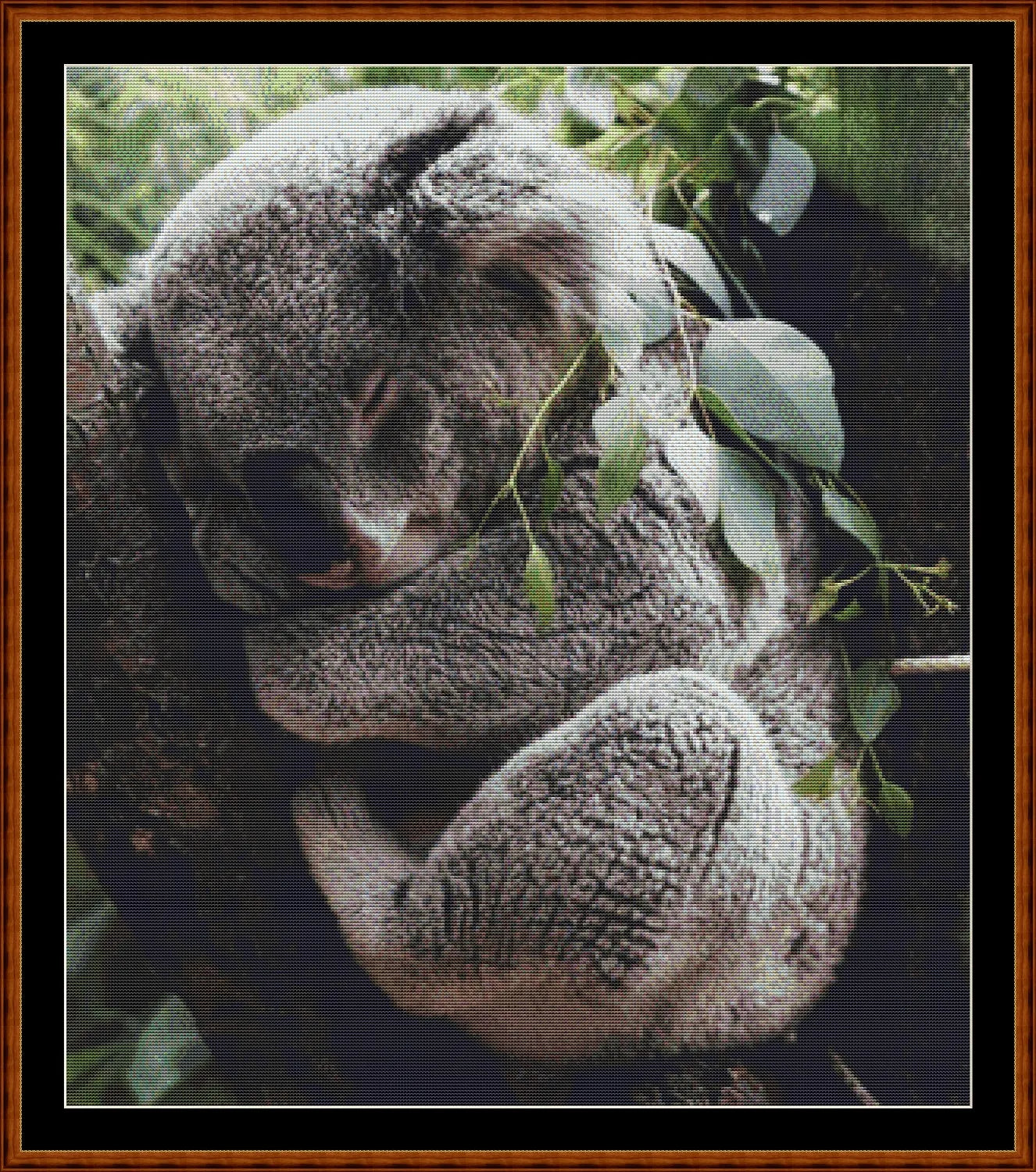Sleepy Koala patterns created from a photo by StockSnap under CC0 license