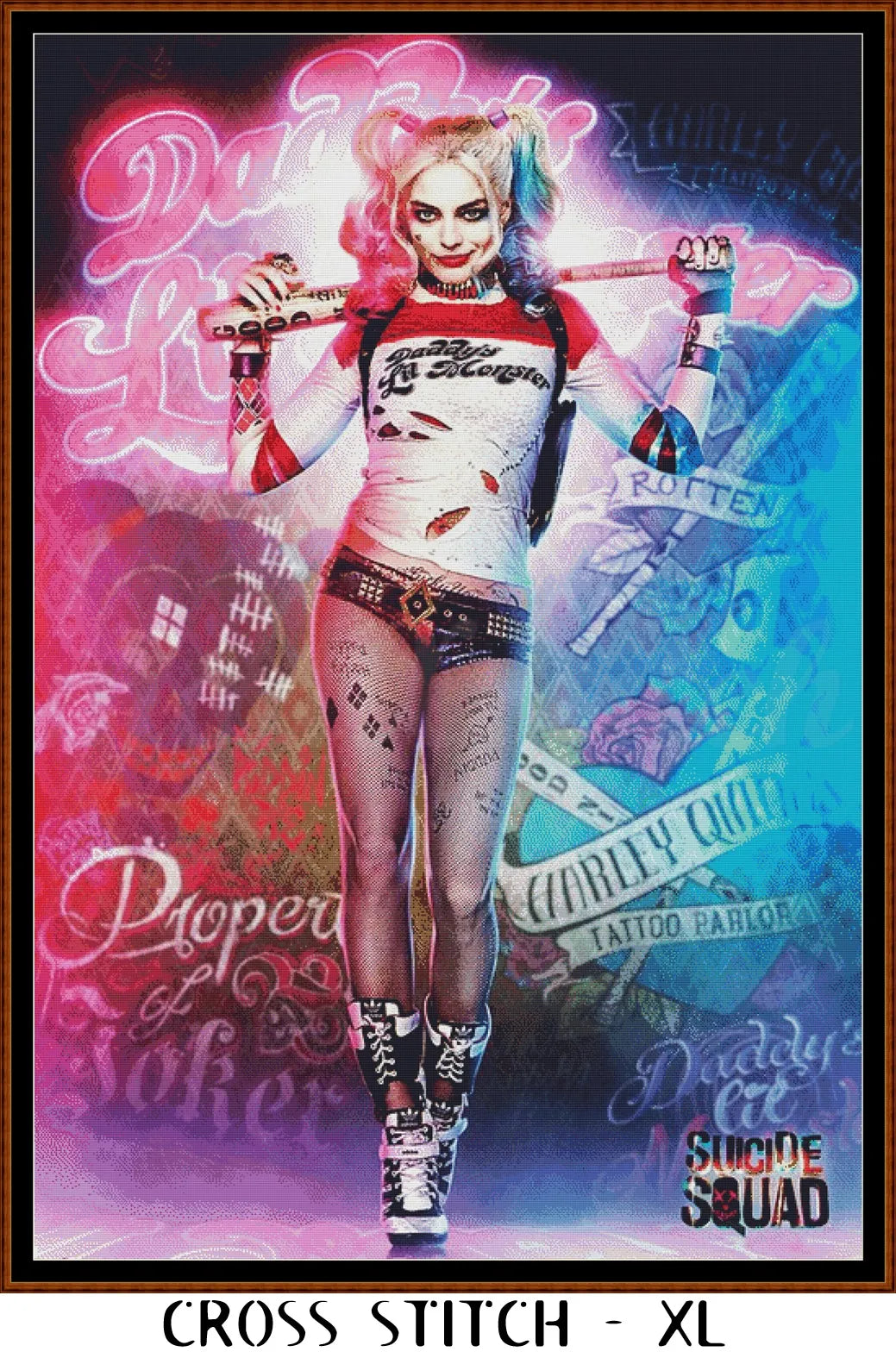Suicide Squad 2 cross stitch pattern A unique design to modXstitch, expertly created by Sam.