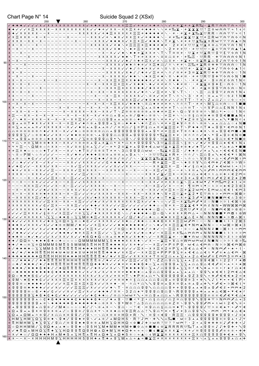Suicide Squad 2 cross stitch pattern A unique design to modXstitch, expertly created by Sam.