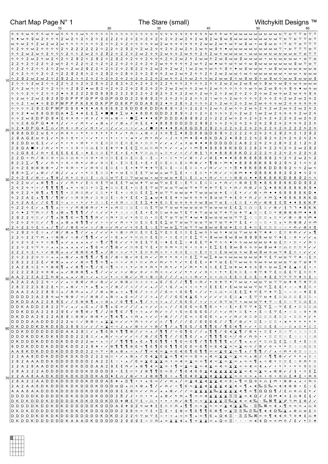 Expertly created by Witchykitt, The Stare patterns. The Stare is a lion pattern that comes as a full coverage pattern with no back-stitching. Additionally, The Stare is available in 2 different design sizes - cross stitch small & regular And each sale includes the B&W chart