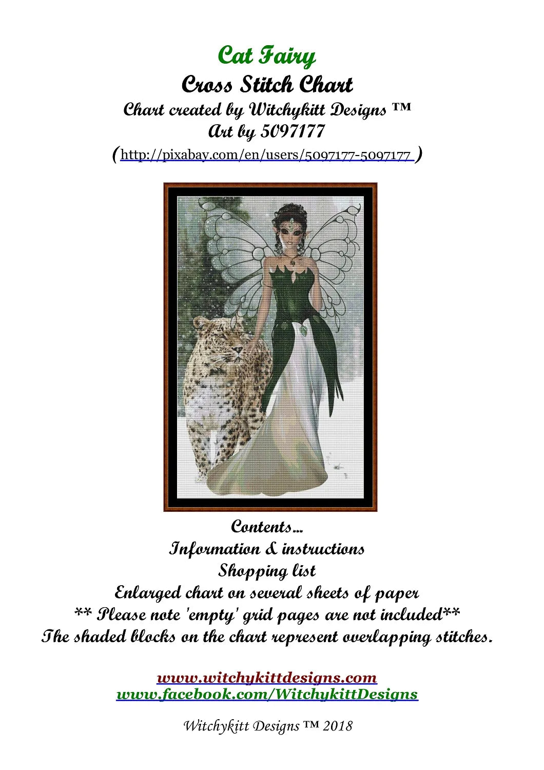 Cat Fairy leopard patterns are expertly created from art by 5097177 at Pixabay under Public Domain CC0 license