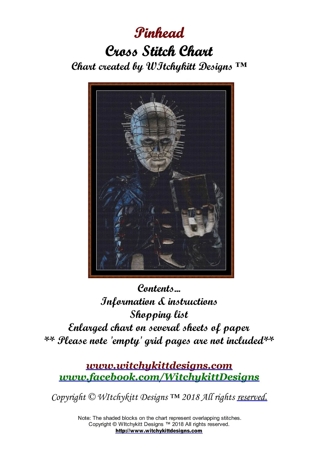 Pinhead cenobite patterns created by Witchykitt