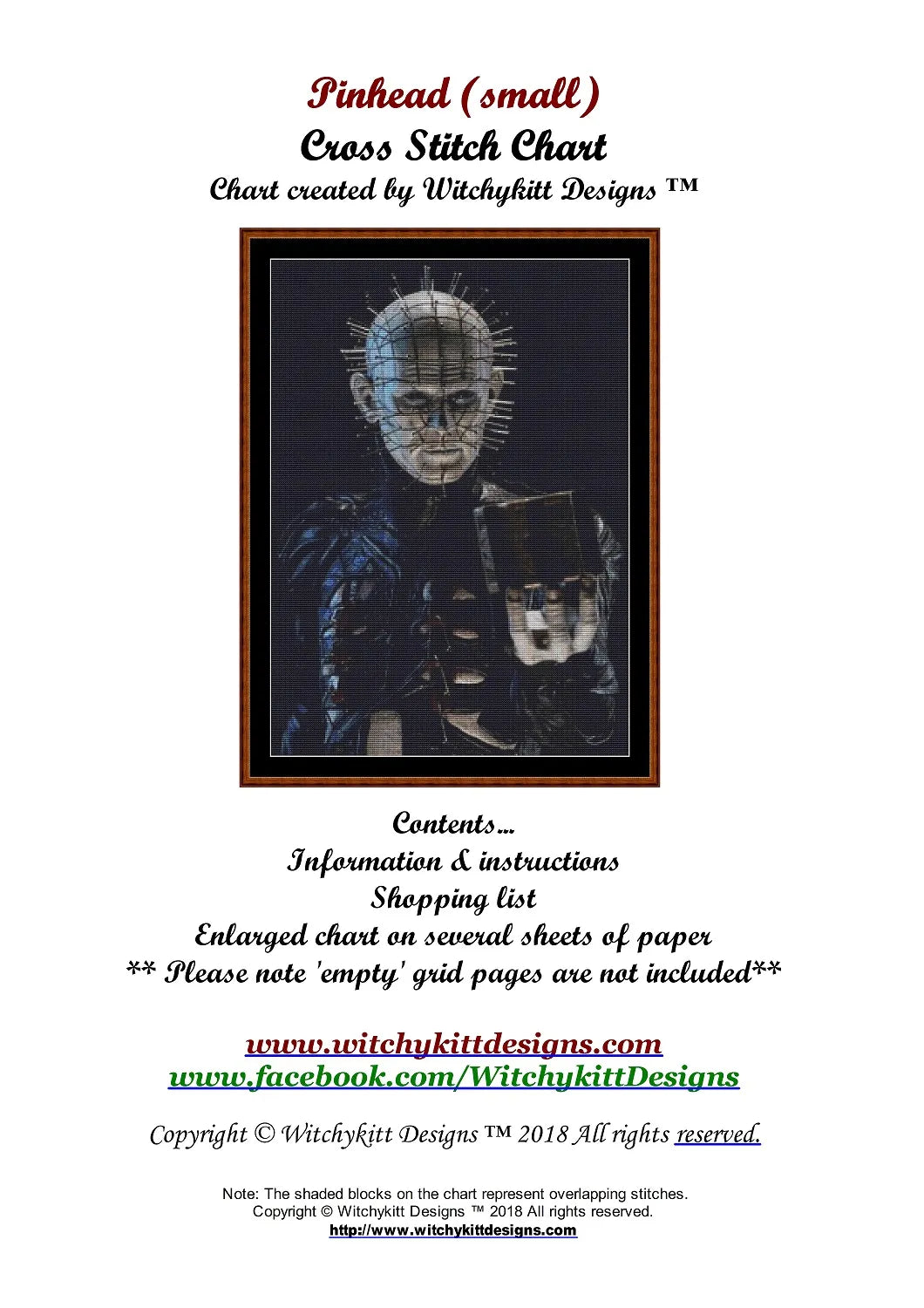 Pinhead cenobite patterns created by Witchykitt