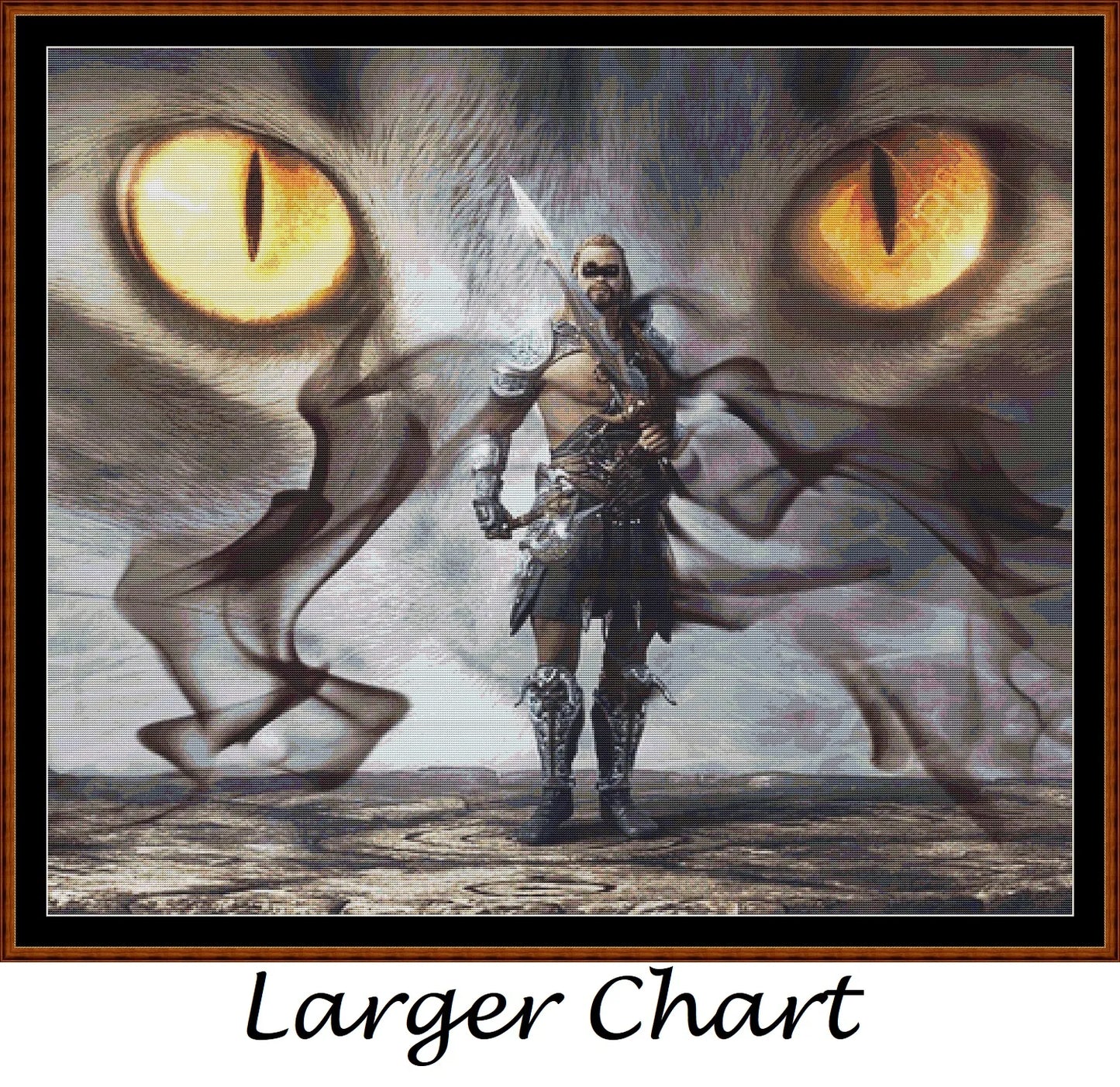 Guardian Of The Fight fantasy patterns created from art by Stefan Keller (kellepics) under CC0 license