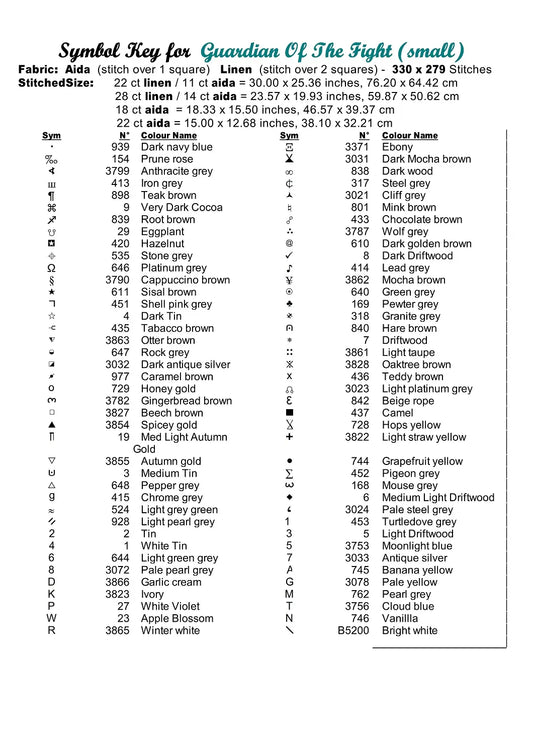 Guardian Of The Fight fantasy patterns created from art by Stefan Keller (kellepics) under CC0 license