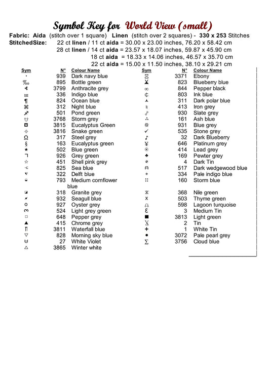 World View cross stitch patterns are expertly created from art by alex12345phtotshop under CC0 license