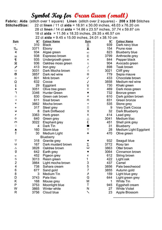 Orcan Queen cross stitch patterns are expertly created from art by Rachealmarie under CC0 license