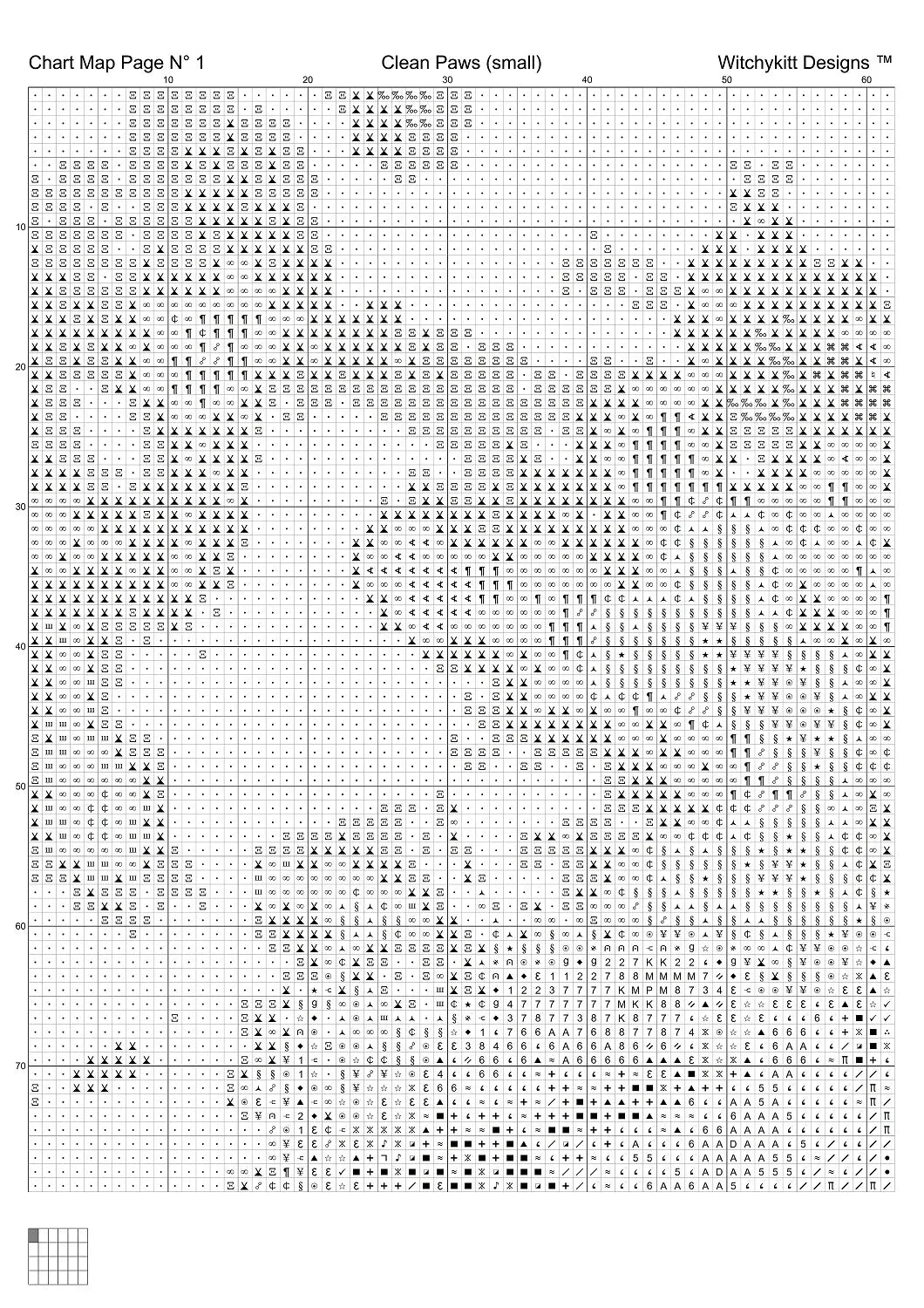 Clean Paws cross stitch patterns are expertly created from art by Gellinger under CC0 license