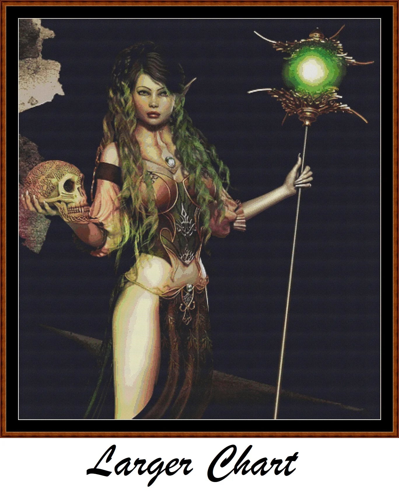 Elf Queen fantasy patterns created from art by Karen Nadine under CC0 license