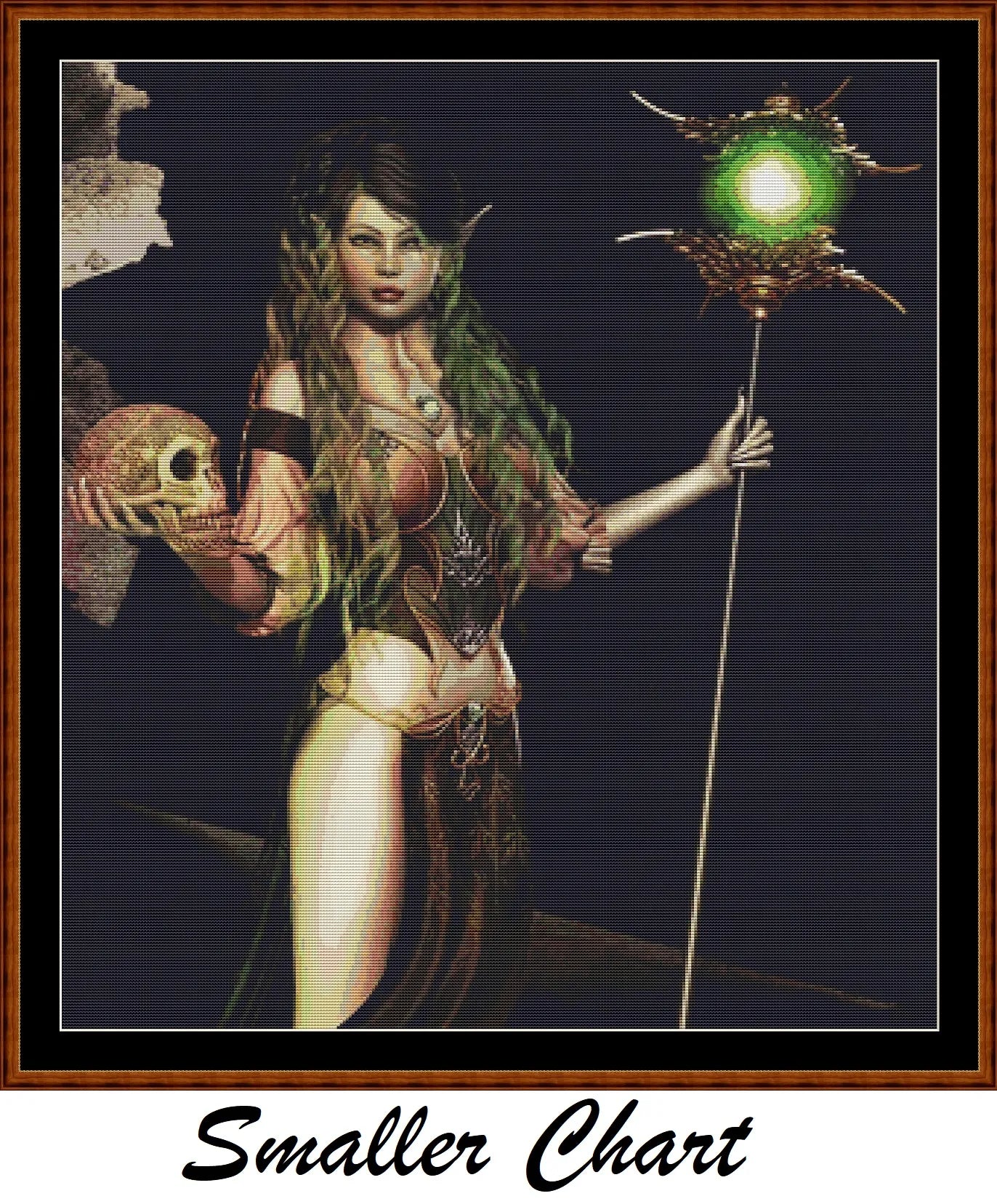 Elf Queen fantasy patterns created from art by Karen Nadine under CC0 license