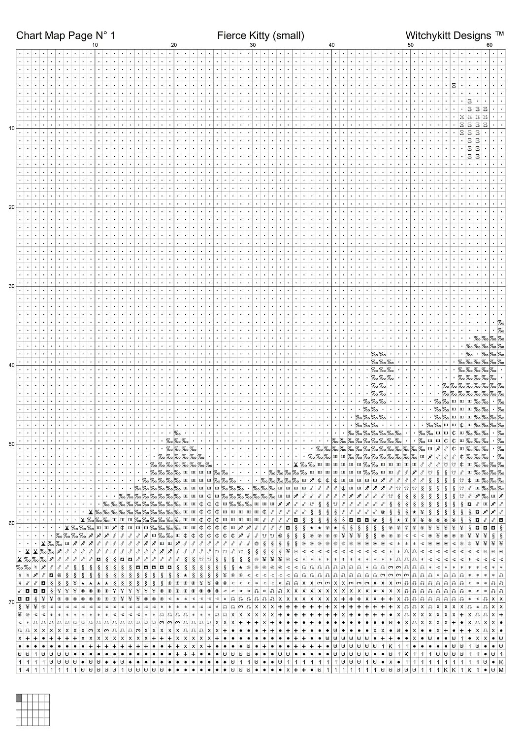 Fierce Kitty cross stitch patterns are expertly created from art by Andreas Glöckner (onkelglocke) under CC0 license