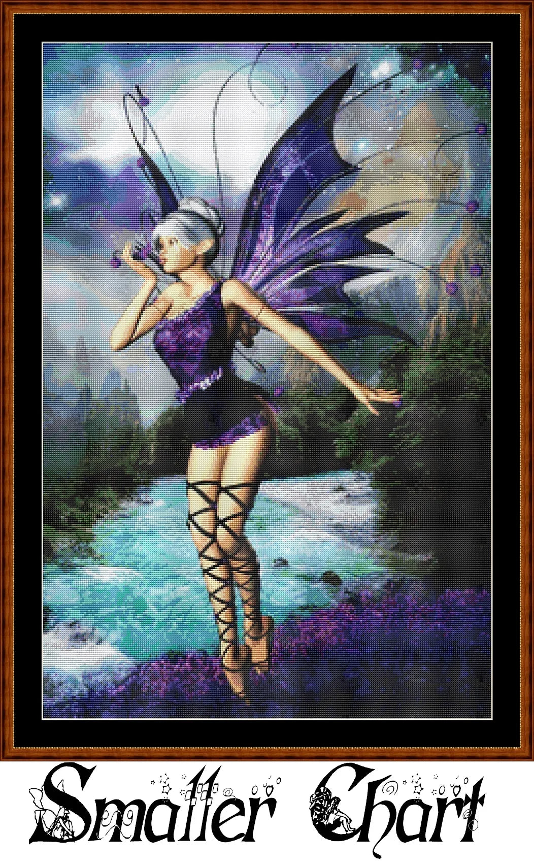 Violet Fairy patterns created from art by StudioX10 under CC0 license