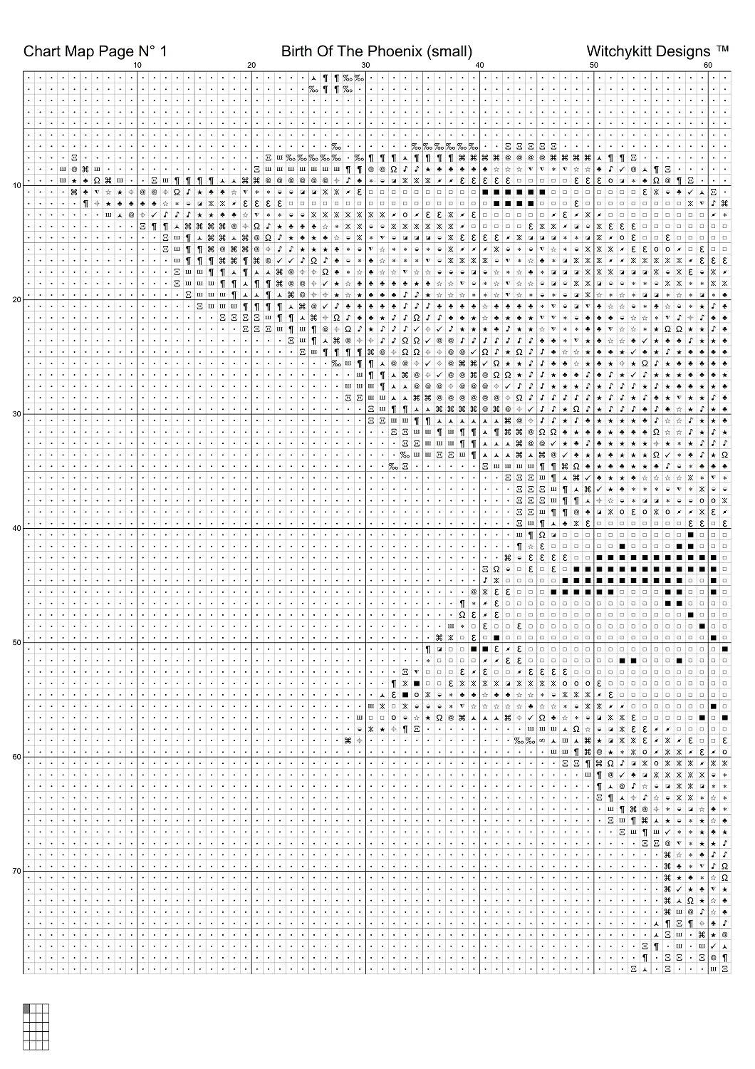 Birth Of The Phoenix patterns created from art by Сергей Мельников (enki_art) under CC0 license