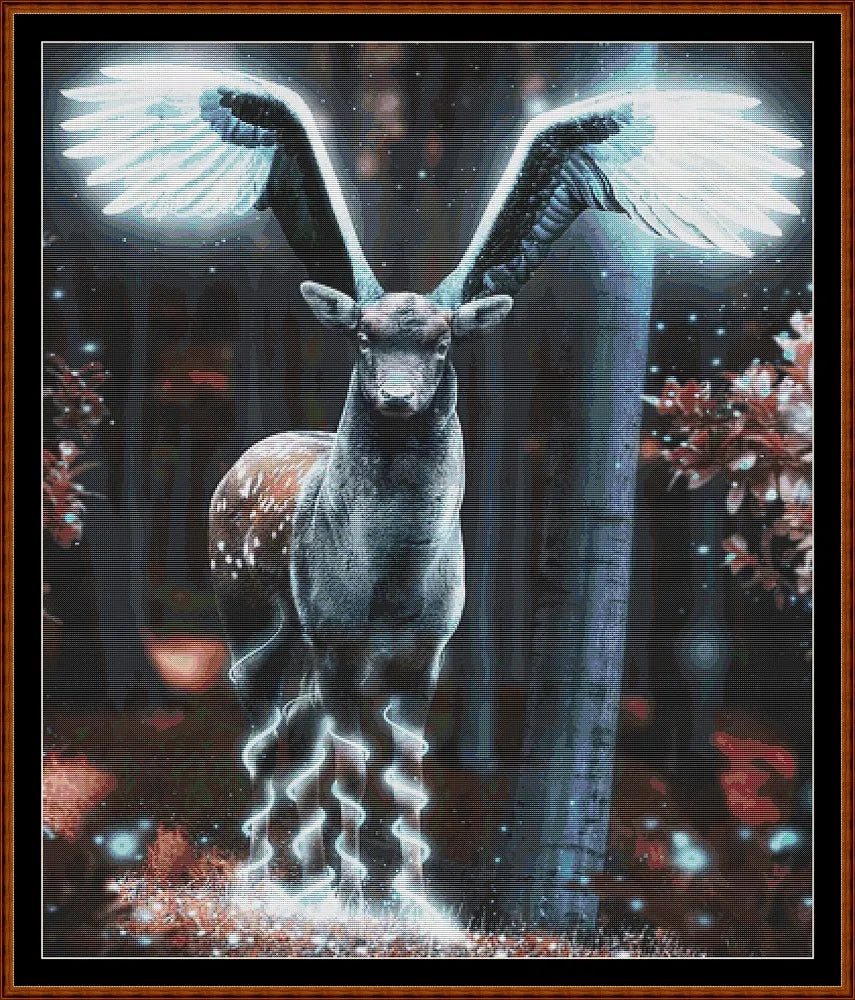 Metamorphosis cross stitch patterns are expertly created from art by Сергей Мельников (enki_art) under CC0 license