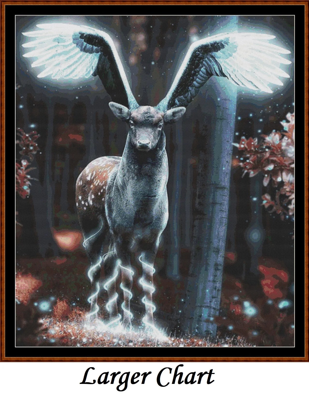 Metamorphosis cross stitch patterns are expertly created from art by Сергей Мельников (enki_art) under CC0 license