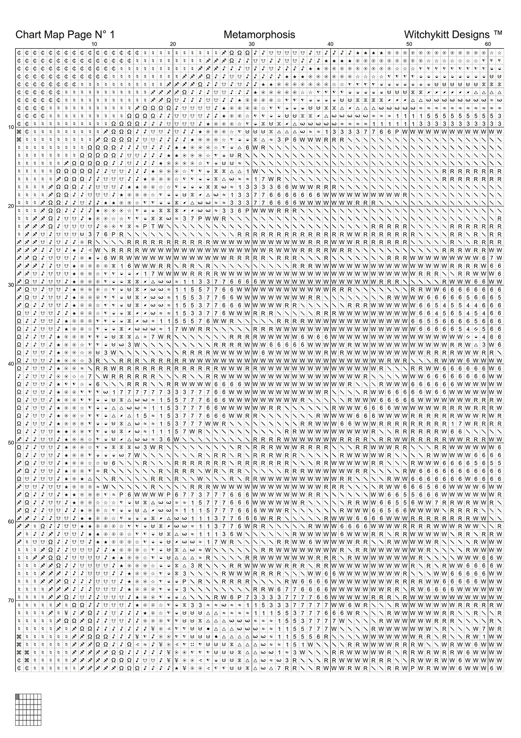 Metamorphosis cross stitch patterns are expertly created from art by Сергей Мельников (enki_art) under CC0 license