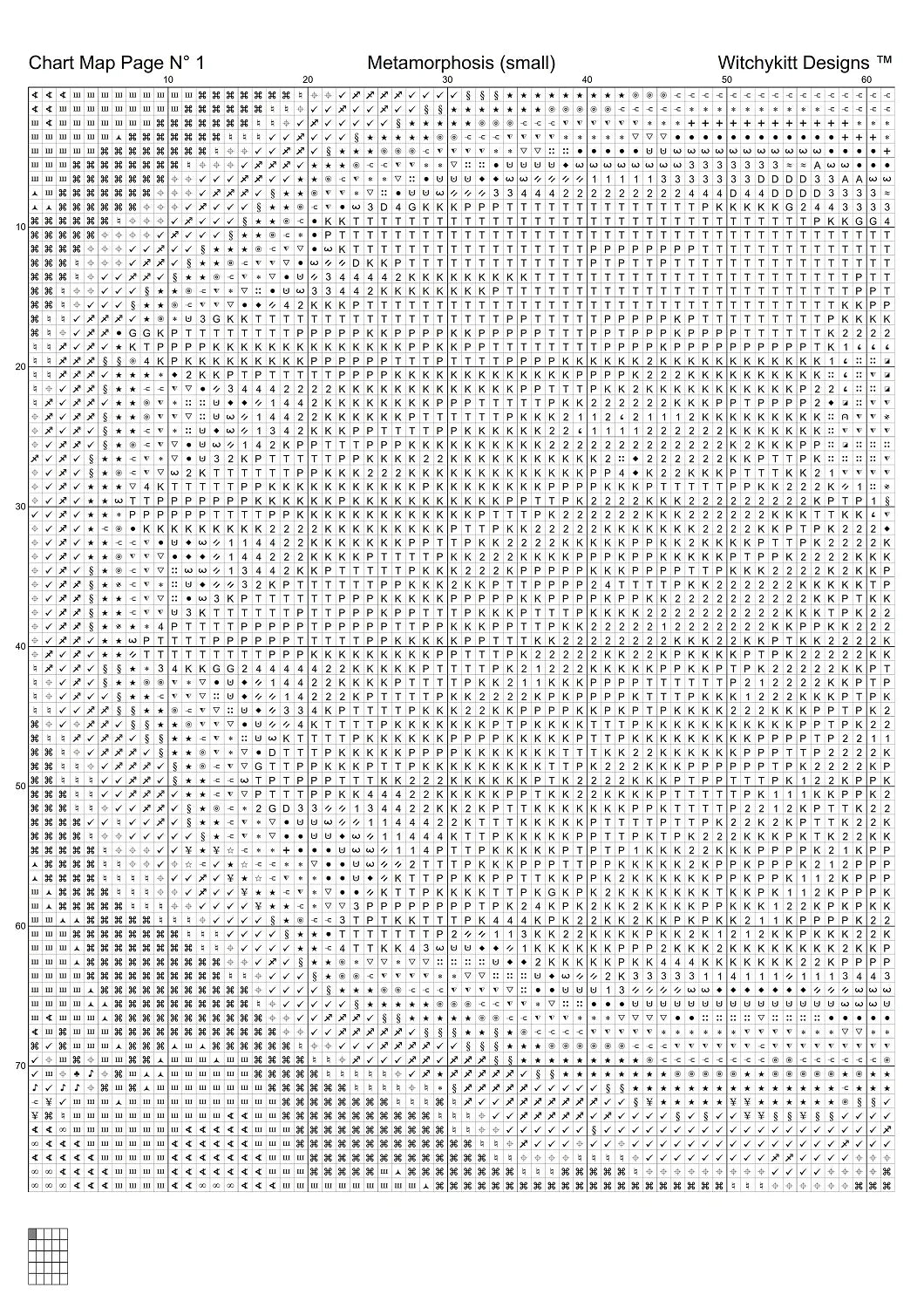 Metamorphosis cross stitch patterns are expertly created from art by Сергей Мельников (enki_art) under CC0 license