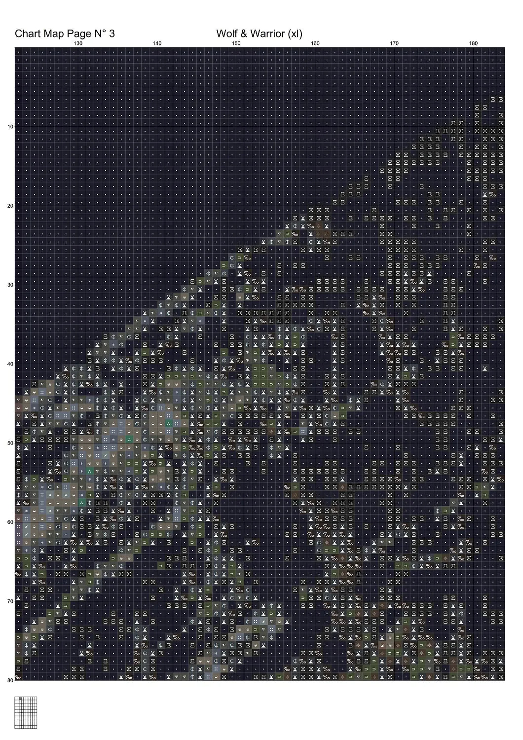 Wolf & Warrior cross stitch patterns are a fantasy design expertly created from art by Jim Cooper under Public Domain CC0 license
