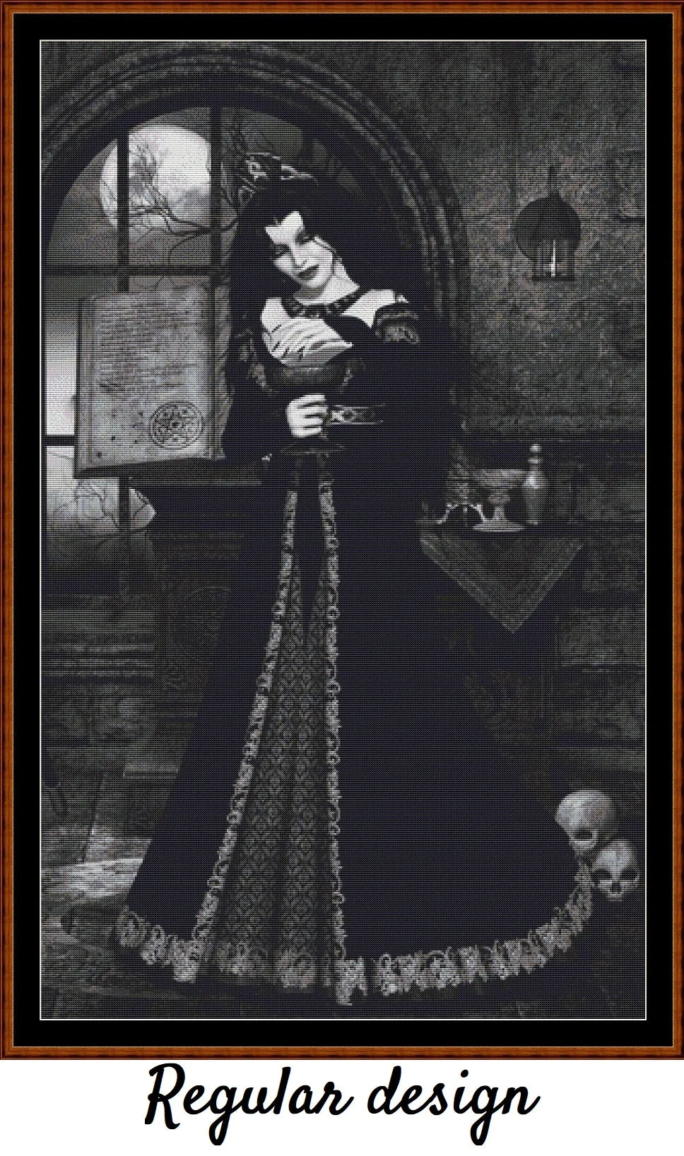 The Vampire Witch patterns are expertly created from art by Rachealmarie under Public Domain CC0 license