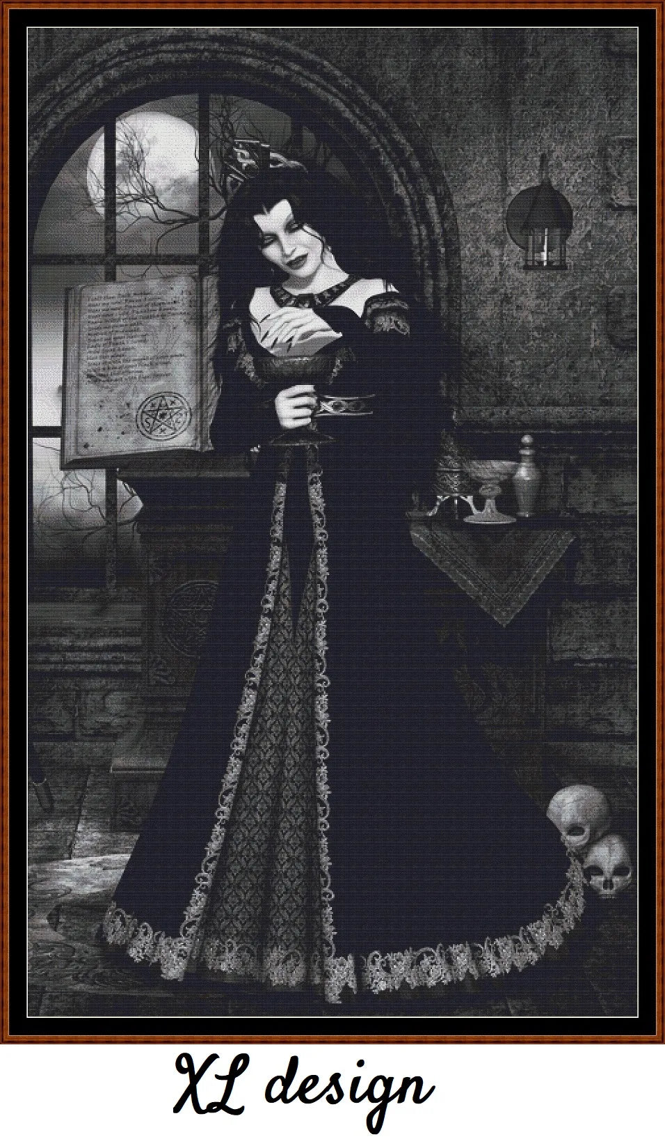 The Vampire Witch patterns are expertly created from art by Rachealmarie under Public Domain CC0 license