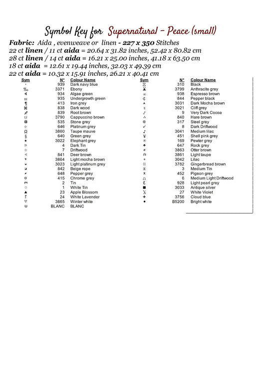Supernatural - Peace patterns are expertly created by Sam