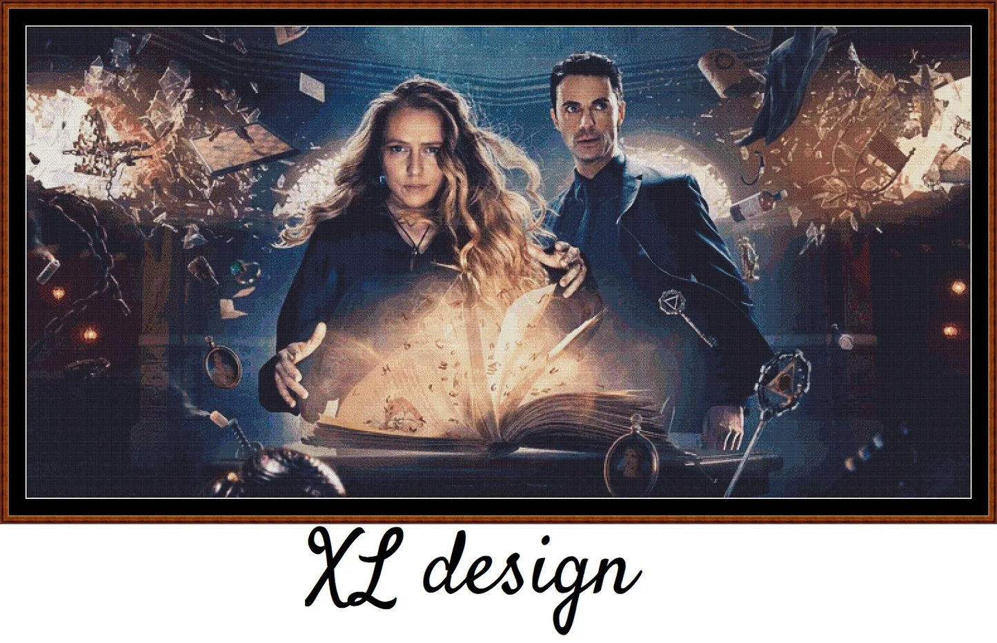 Expertly created patterns by Sam. - A Discovery Of Witches cross stitch patterns A Discovery Of Witches is a magical pattern that comes as a full coverage pattern with no back-stitching. Additionally, A Discovery Of Witches is available in 2 different design sizes - cross stitch XL & jumbo And each sale includes both B&W and colour charts