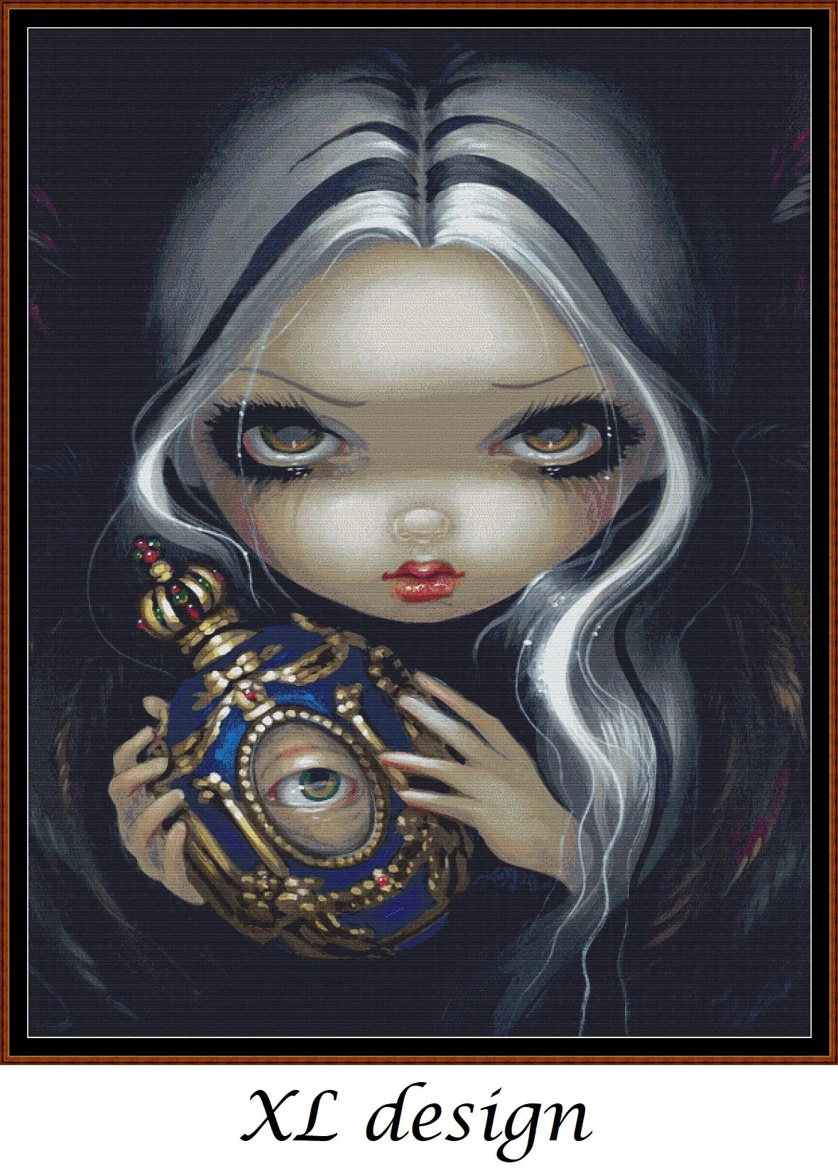 Alchemical Angel 4 patterns are a Stranglins World fantasy witch design expertly created from art by Jasmine Becket-Griffith under Public Domain CC0 license