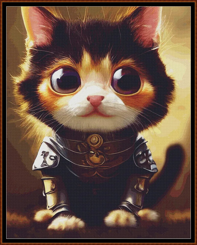 Samurai Kitty patterns are expertly created from art by Fractals99 under Public Domain CC0 license
