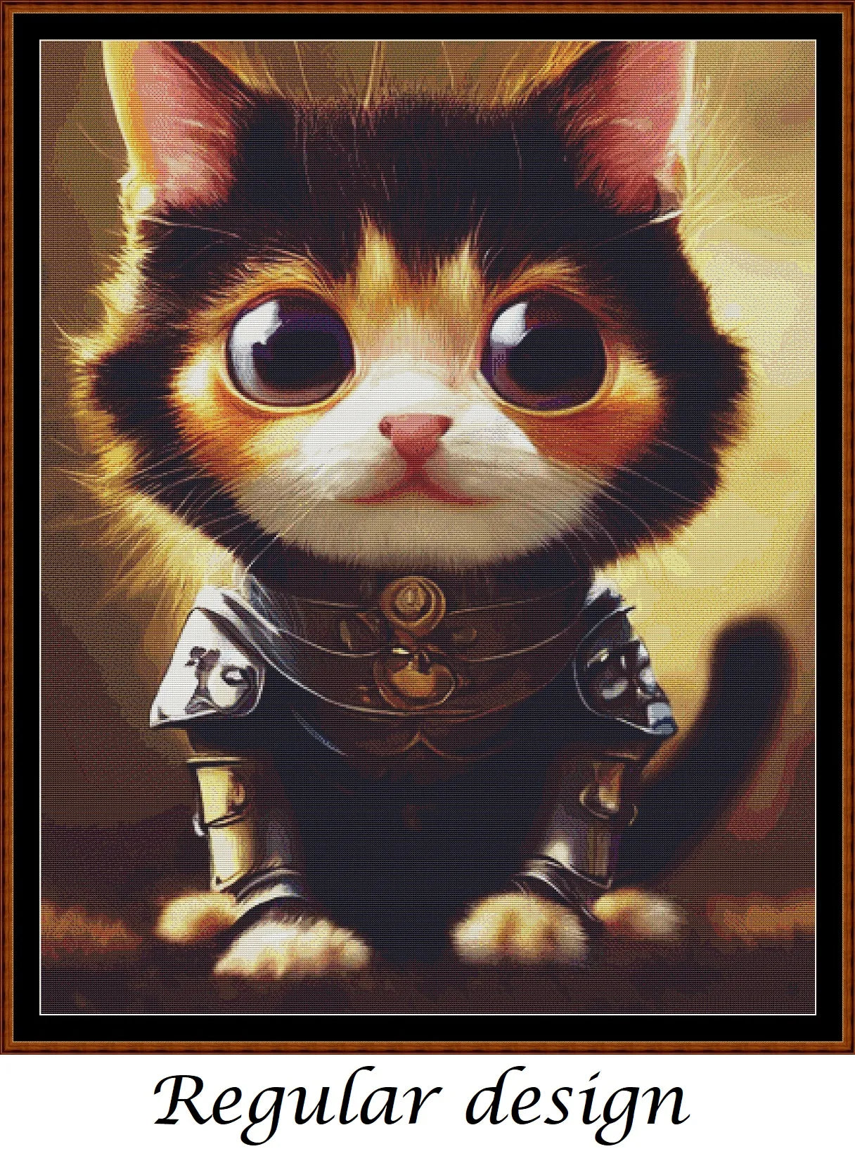 Samurai Kitty patterns are expertly created from art by Fractals99 under Public Domain CC0 license