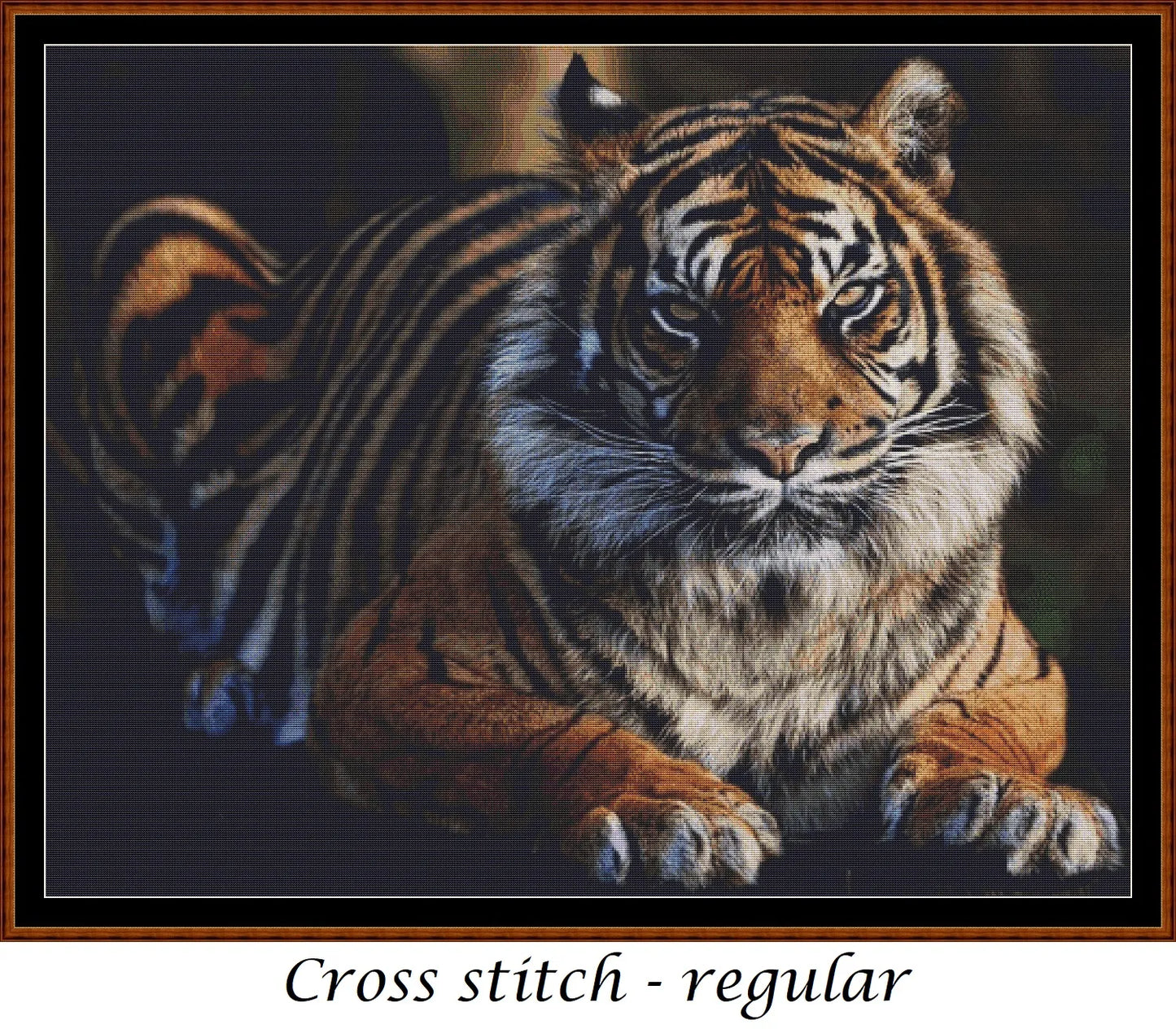 The Real King - Tiger cross stitch