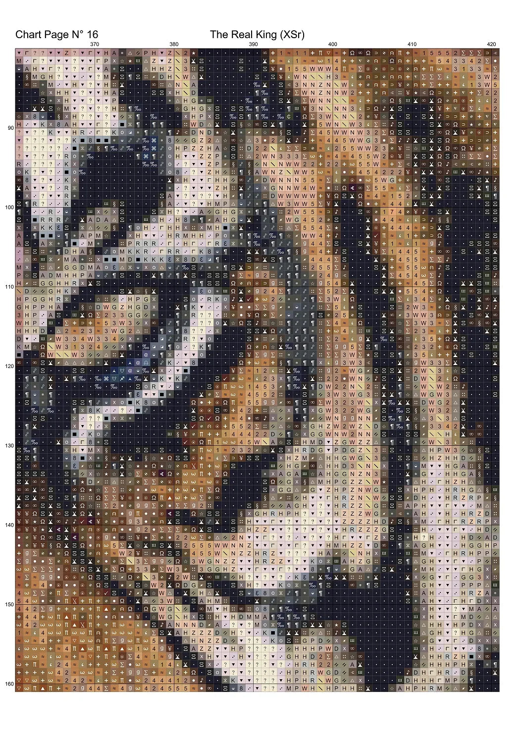The Real King - Tiger cross stitch