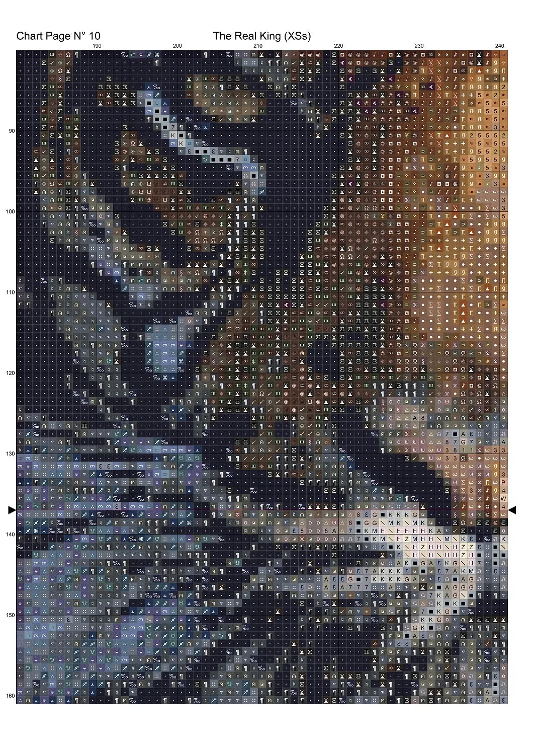 The Real King - Tiger cross stitch