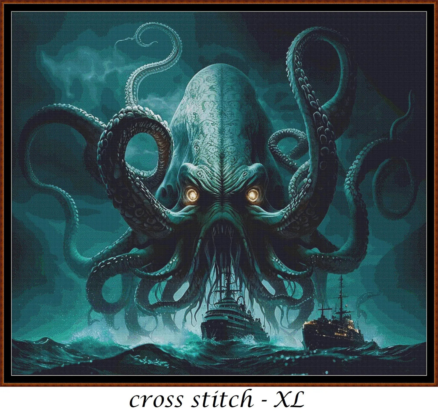 The Kraken patterns are expertly created from art by crannpic under Public Domain CC0 license
