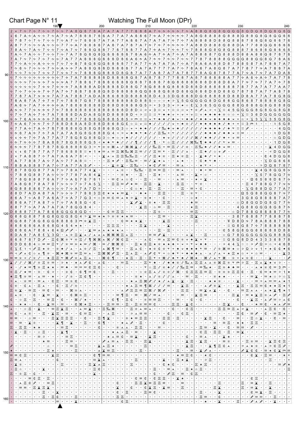 Watching The Full Moon patterns are expertly created from art by Gismi under Public Domain CC0 license