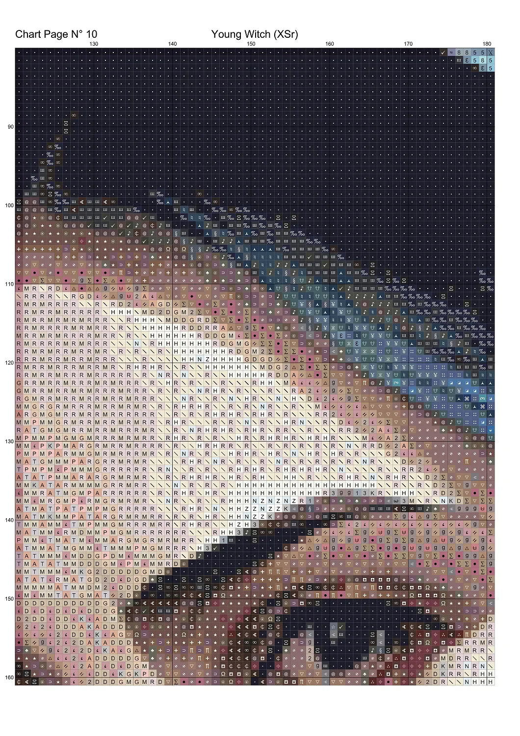 Young Witch patterns are expertly created from art by Julius H under Public Domain CC0 license