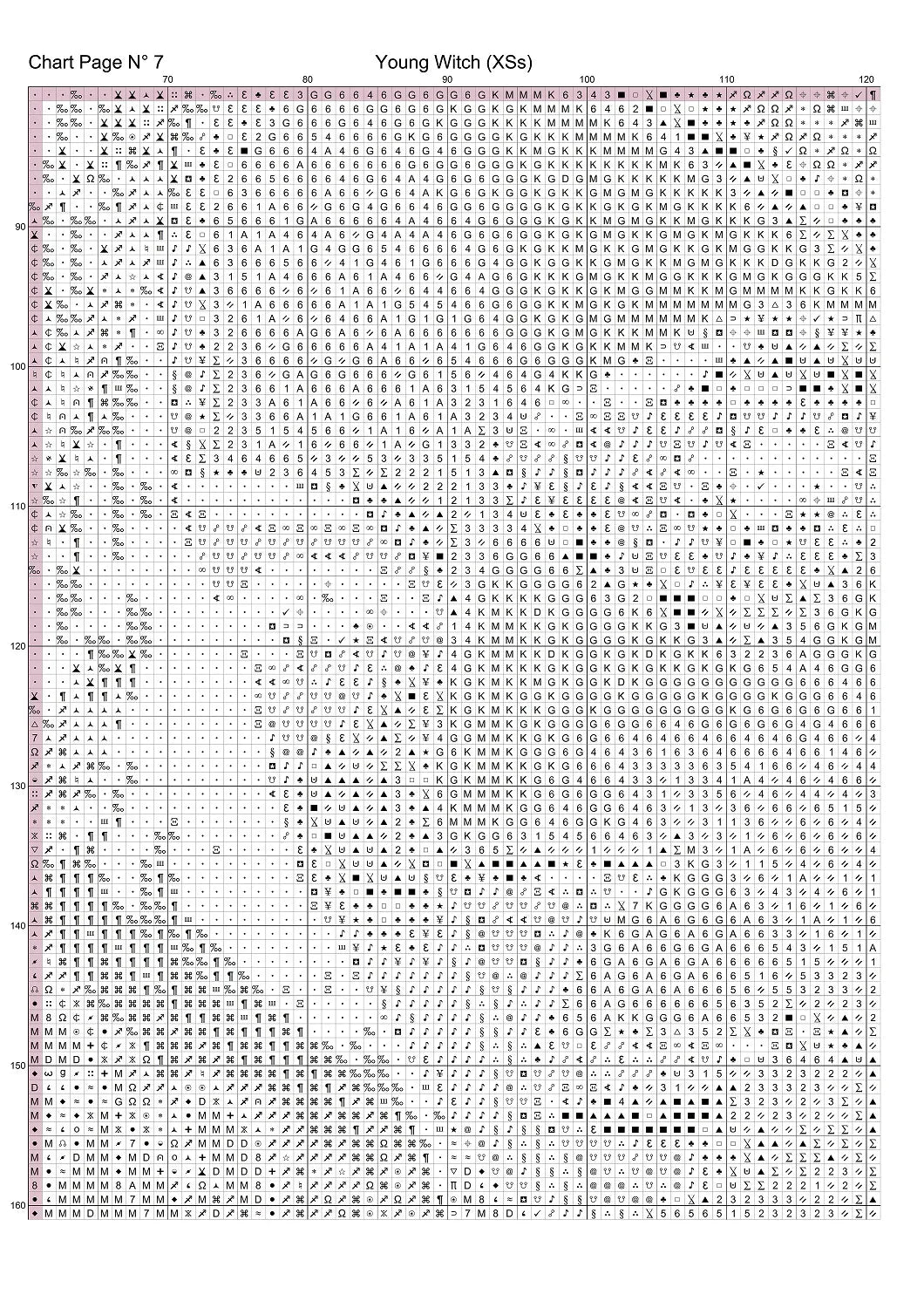 Young Witch patterns are expertly created from art by Julius H under Public Domain CC0 license