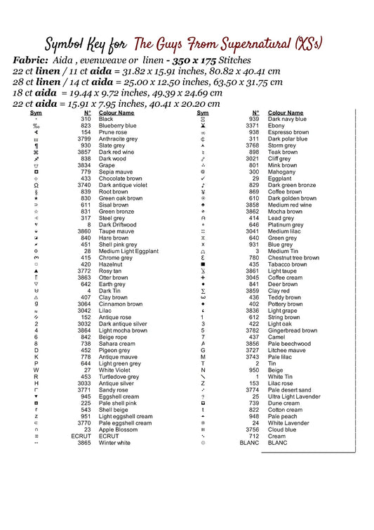 The Guys From Supernatural patterns are expertly created by Sam