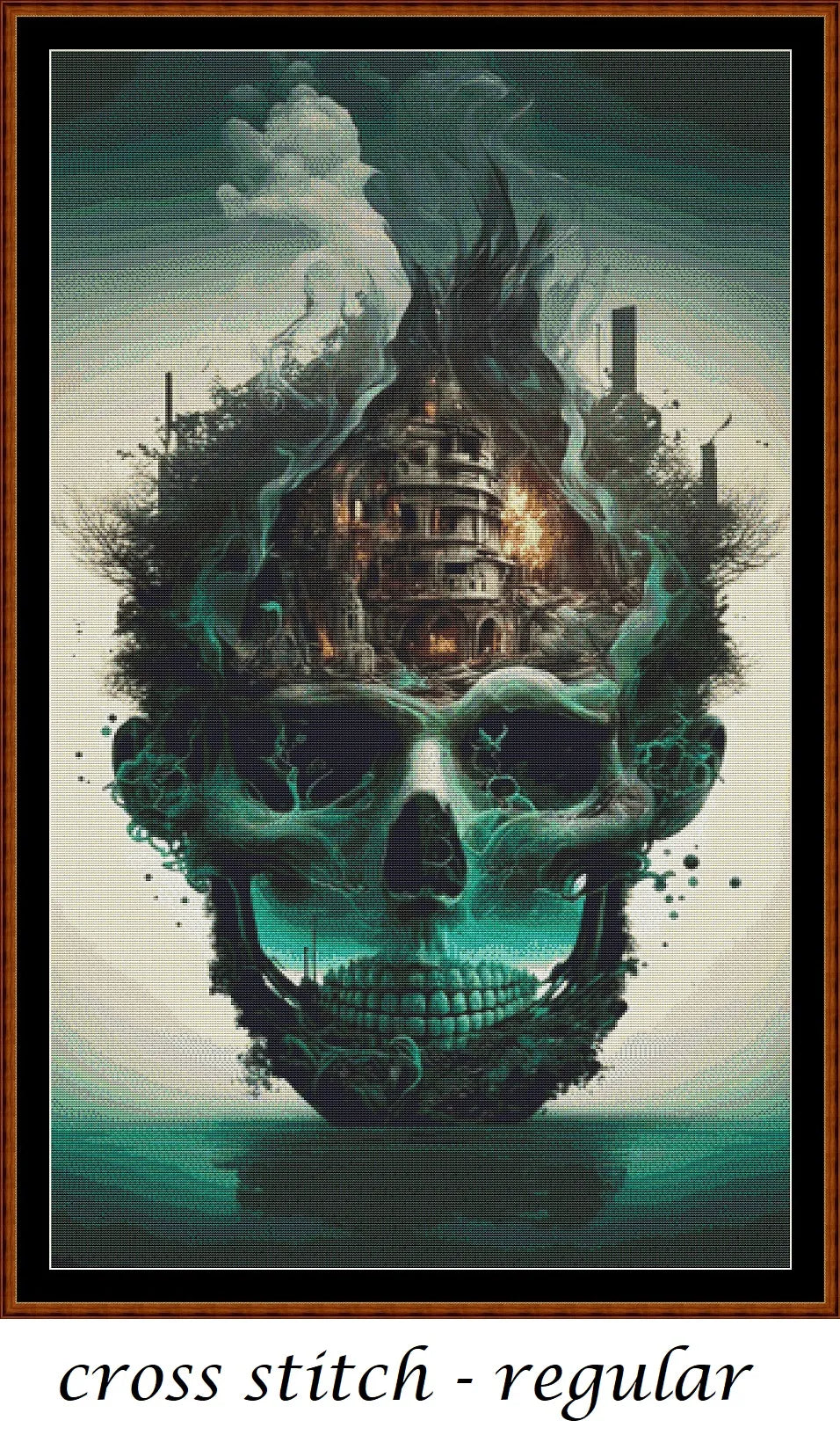 Skull Home patterns are expertly created from art by Gismi under Public Domain CC0 license
