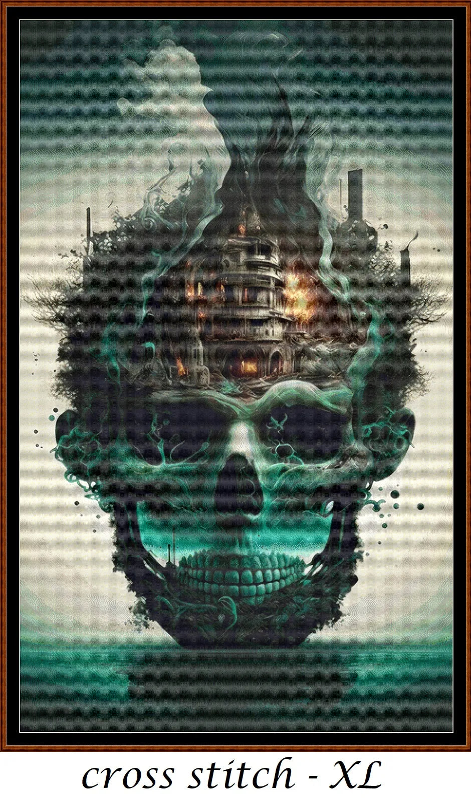 Skull Home patterns are expertly created from art by Gismi under Public Domain CC0 license