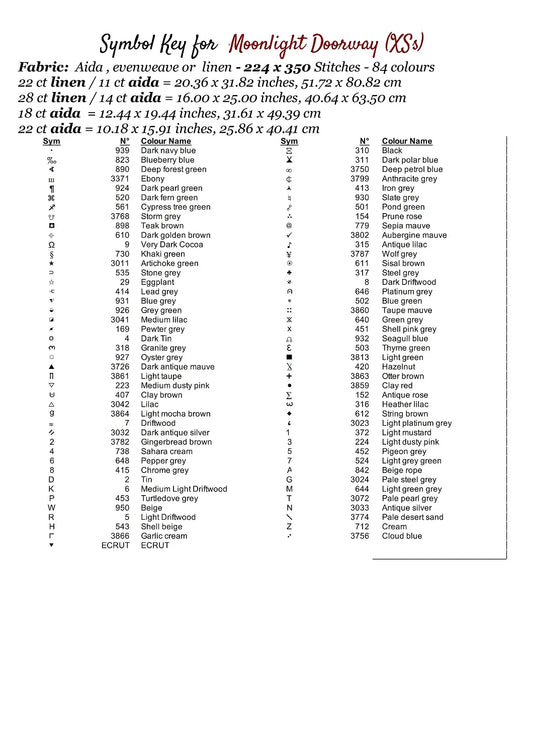 Moonlight Doorway patterns are expertly created from art by Gismi under Public Domain CC0 license