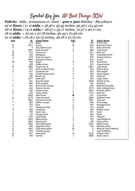 All Bad Things patterns are expertly created patterns by Sam and feature Lucifer Morningstar