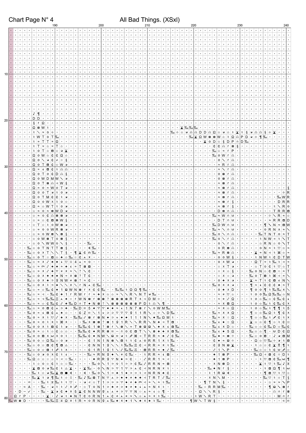 All Bad Things patterns are expertly created patterns by Sam and feature Lucifer Morningstar