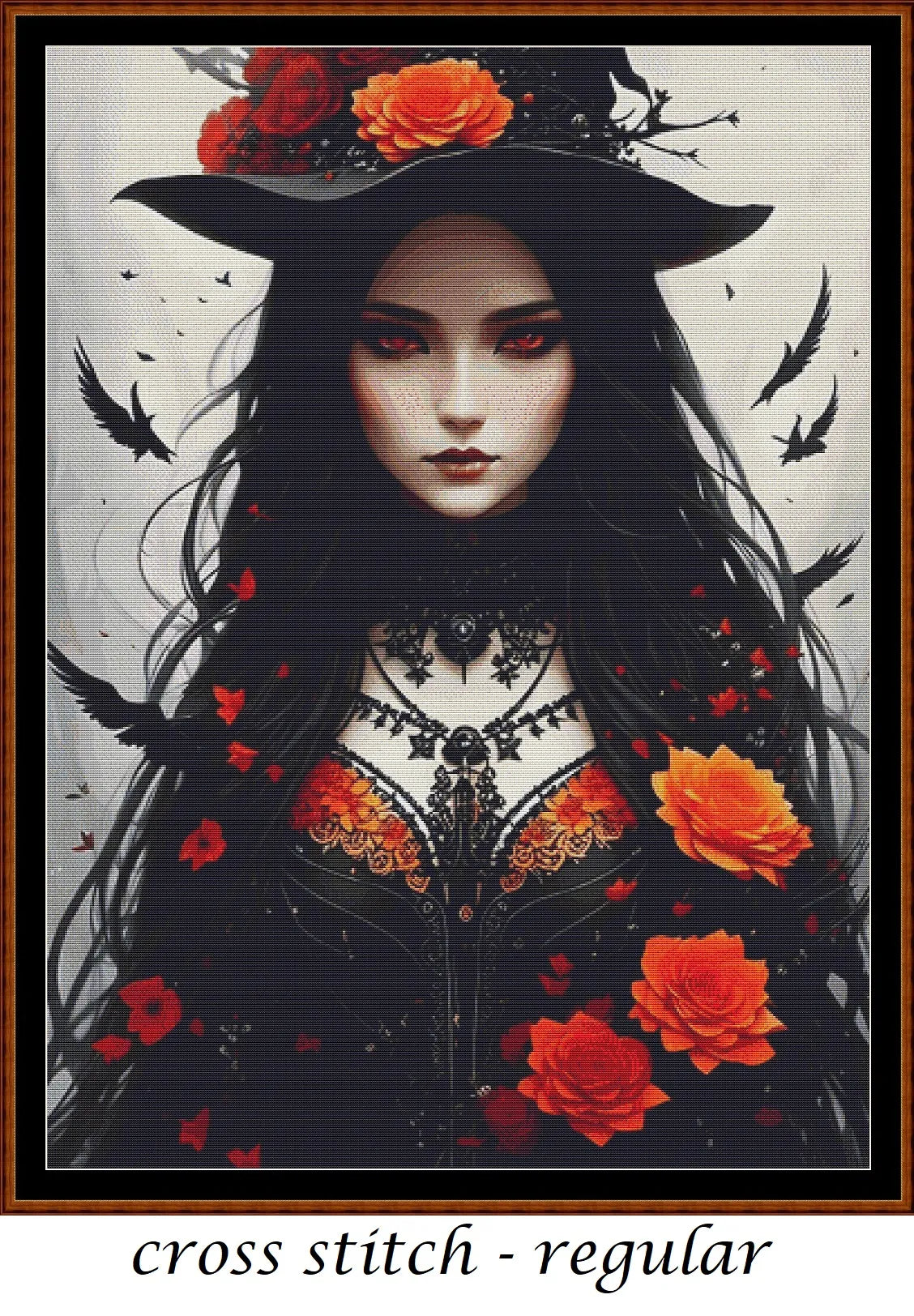 Witch Girl - Soirée patterns are expertly created from art by Thanh Nguyen under Public Domain CC0 license