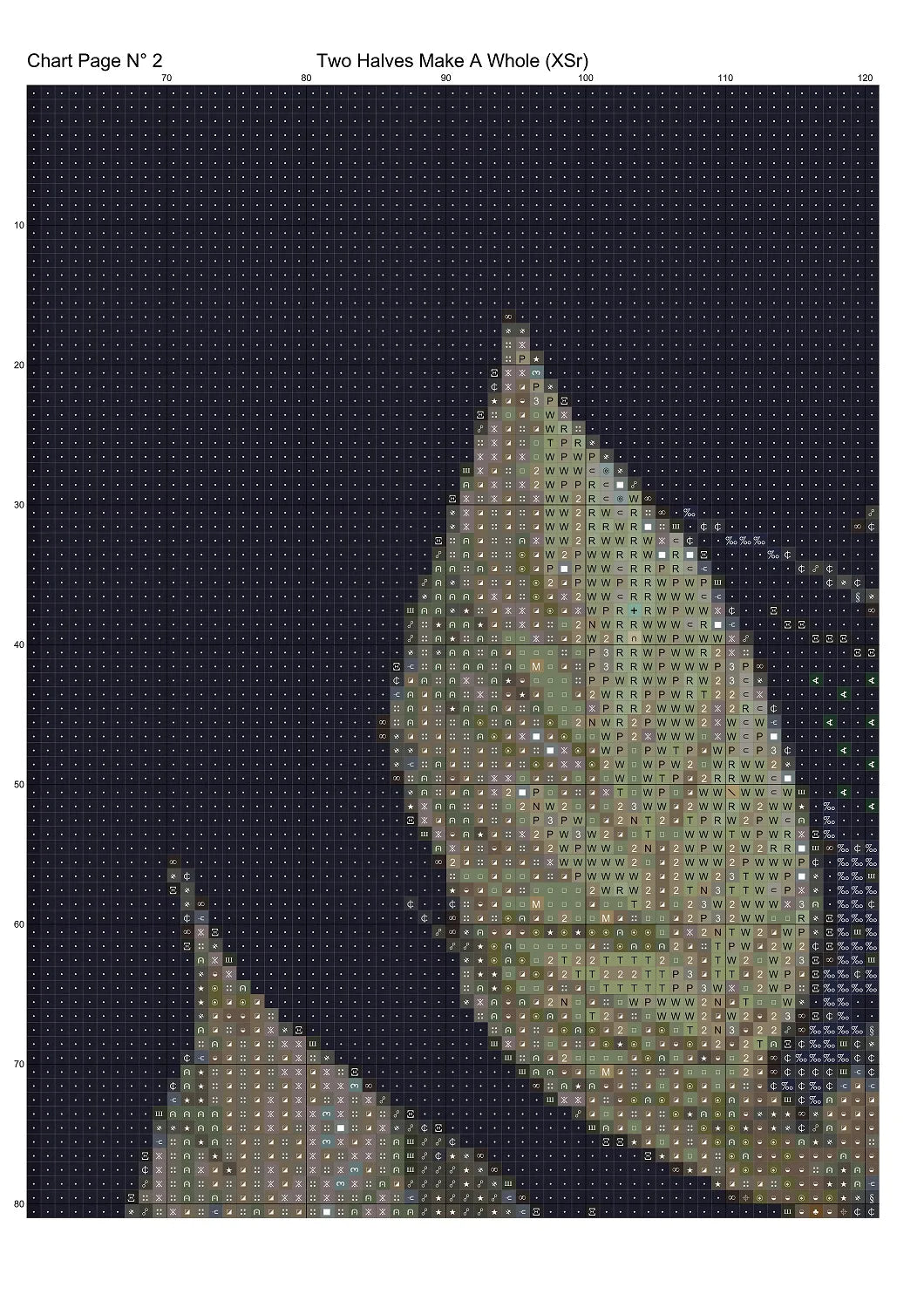 Two Halves Make A Whole cross stitch patterns are a sun and moon design expertly created from art by Gismi under Public Domain CC0 license