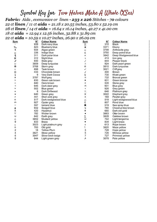 Two Halves Make A Whole cross stitch patterns are a sun and moon design expertly created from art by Gismi under Public Domain CC0 license