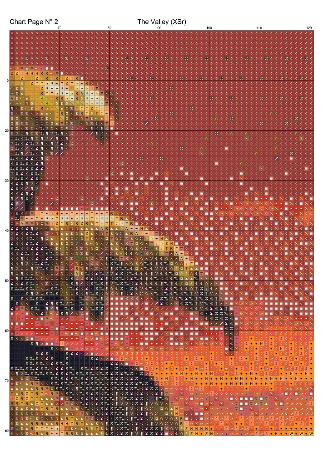 The Valley patterns are expertly created from art by Alan Frijins The Valley is a fantasy scene pattern that comes as a full coverage pattern with no back-stitching. Additionally, The Valley is available in 3 different design sizes - cross stitch small, regular & XL Each sale includes both B&W and colour charts