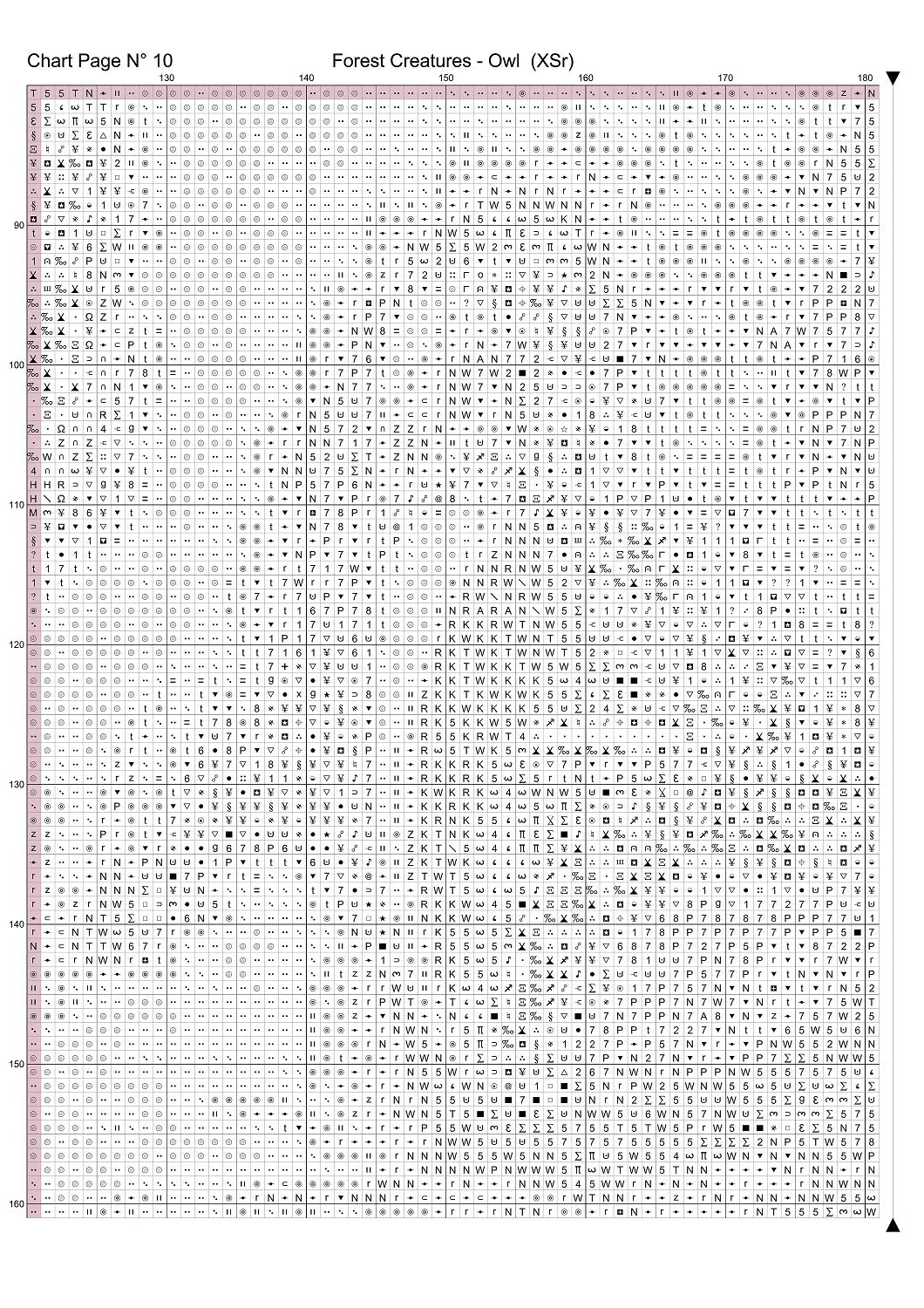 Forest Creatures - Owl patterns are expertly created from art by Alan Frijins under Public Domain CC0 license Forest Creatures - Owl is a fantasy bird pattern that comes as a full coverage pattern with no back-stitching. Additionally, Forest Creatures - Owl is available in 3 different design sizes - cross stitch small, regular & XL Each sale includes both B&W and colour charts