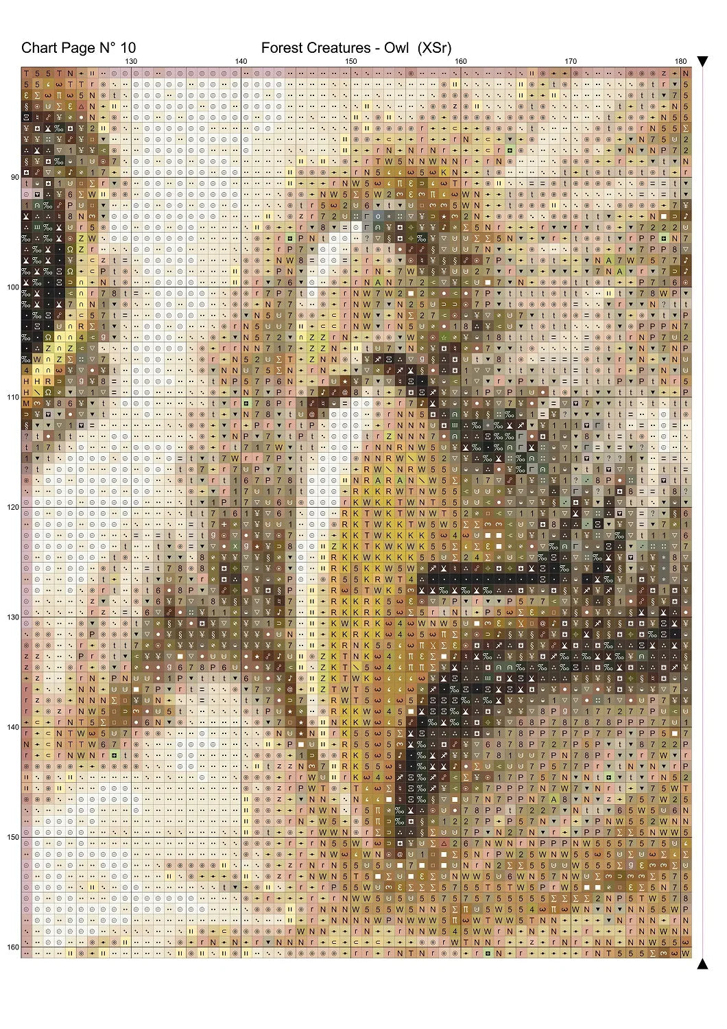 Forest Creatures - Owl patterns are expertly created from art by Alan Frijins under Public Domain CC0 license Forest Creatures - Owl is a fantasy bird pattern that comes as a full coverage pattern with no back-stitching. Additionally, Forest Creatures - Owl is available in 3 different design sizes - cross stitch small, regular & XL Each sale includes both B&W and colour charts