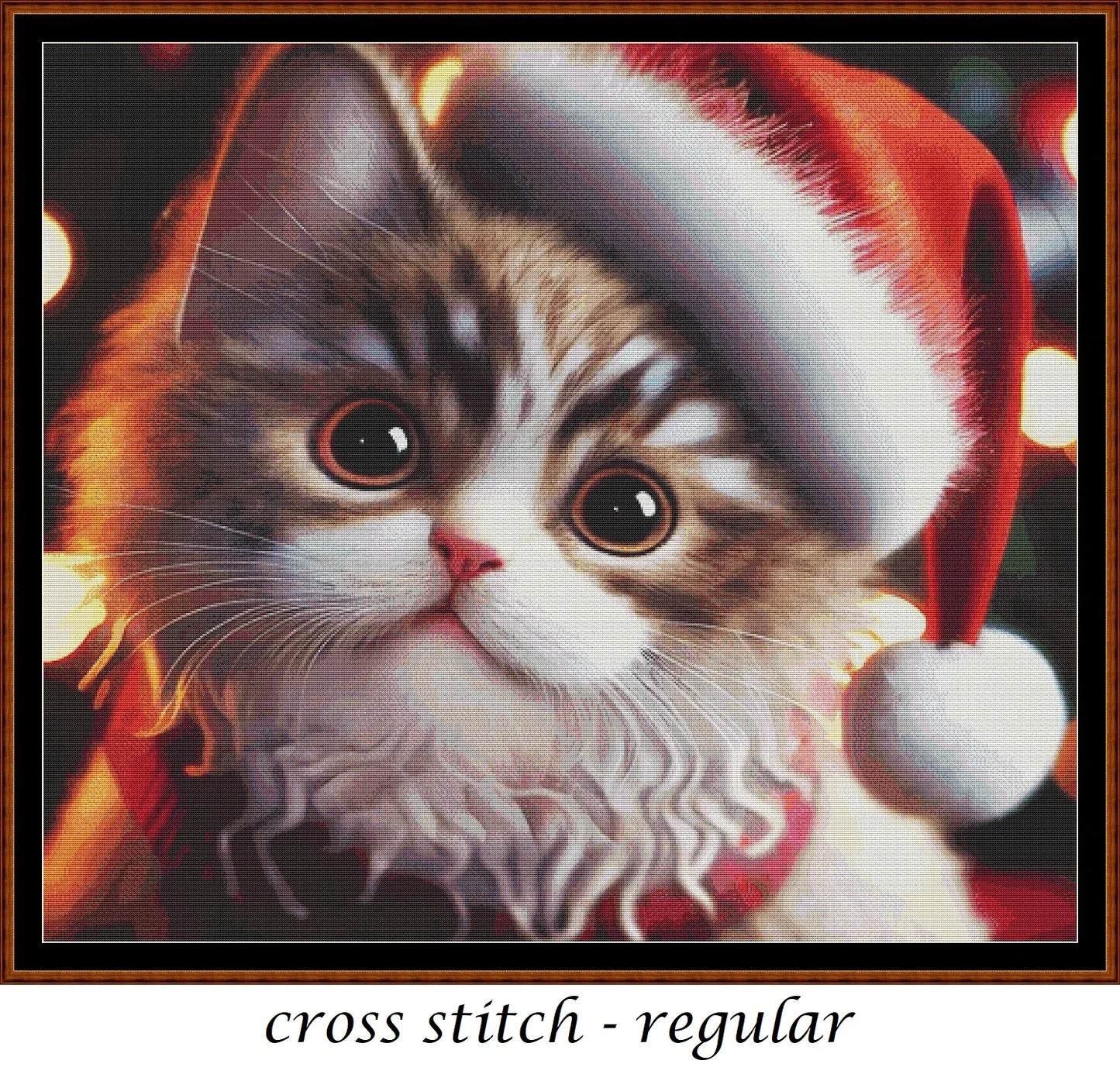 Christmas Kitty - Tabby patterns are expertly created from art by Dorothe (Darkmoon_Art) under Public Domain CC0 license Christmas Kitty - Tabby is a cute seasonal cat pattern